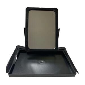 NEW Black Mary Kay Travel Folding Mirror With Tray and Mesh Bag